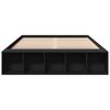 vidaXL Bettgestell Schwarz 140x190 cm Holzwerkstoff