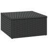 vidaXL Garten-Lounge-Set Schwarz Poly Rattan