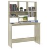 vidaXL Schreibtisch mit Regalen Sonoma-Eiche 110x45x157 cm