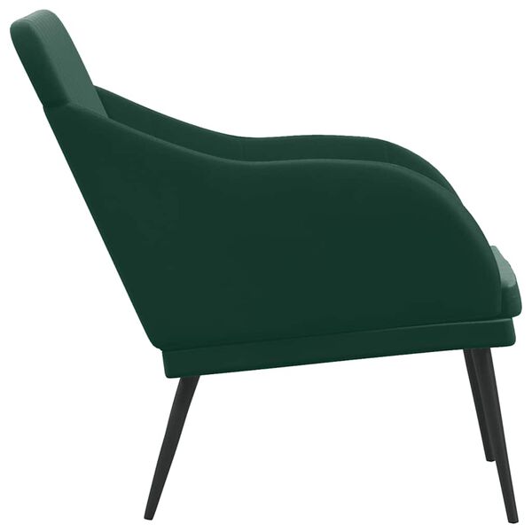 vidaXL Sitzbank Dunkelgr&uuml;n 110x76x80 cm Samt