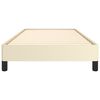 vidaXL Bettgestell Creme 100x200 cm Kunstleder
