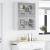 vidaXL K&uuml;chenschrank 2 pcs Beton Grau 60 x 31 x 40 cm Holzwerkstoff