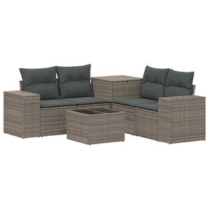 vidaXL Sofa Set 6 stk. Grau und Dunkelgrau 55 x 55 x 37 cm