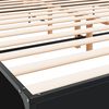 vidaXL Bettgestell Schwarz 200x200 cm Holzwerkstoff und Metall