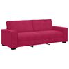 vidaXL 3-Sitzer-Sofa Weinrot 180 cm Samt