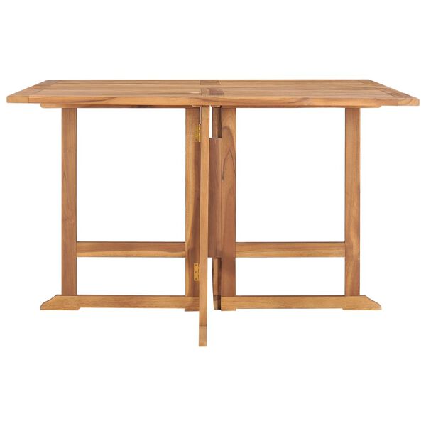 vidaXL Garten-Esstisch Klappbar 120x120x75 cm Massivholz Teak