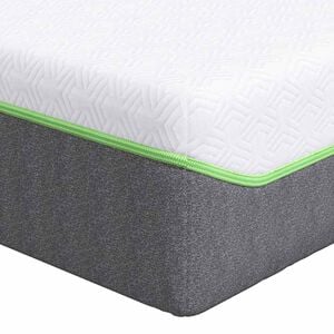 vidaXL Matratze Wei&szlig; und Grau 140 x 200 cm Jacquard-Stoff