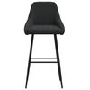 vidaXL Barhocker 2 Stk. Schwarz Samt