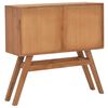 vidaXL Konsolentisch 80x30x80 cm Teak Massivholz