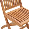 vidaXL Klappbare Gartenst&uuml;hle mit Kissen 8 Stk. Massivholz Teak