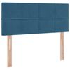 vidaXL Bett mit Stauraum und LED mit LED Dunkelblau 120 x 200 cm Samt