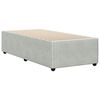 vidaXL Bettgestell ohne Matratze Hellgrau 90x200 cm Samt
