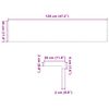 vidaXL Treppenstufen 8 Stk. Hellbraun 120x30x2 cm Massivholz Eiche