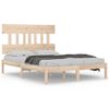 vidaXL Massivholzbett 135x190 cm