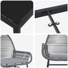 vidaXL Garten Essgruppe mit Kissen 7 pcs Grau Poly-Rattan
