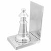vidaXL Buchst&uuml;tzen 2 pcs Silber 11 x 12 x 19,5 cm Aluminium
