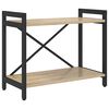vidaXL B&uuml;cherregal 60 x 30 x 50 cm Holzwerkstoff Sonoma-Eiche