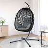 vidaXL H&auml;ngendes Ei-Stuhl Anthrazit und Schwarz 104 x 100 x 191 cm