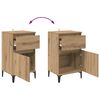 vidaXL Nachttisch Artisan-Eiche 40 x 35 x 70 cm Holzwerkstoff