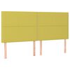 vidaXL Boxspringbett mit Matratze & LED Gr&uuml;n 180x200 cm Stoff