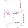 vidaXL Esszimmerst&uuml;hle 4 Stk. Drehbar Grau Kunstleder