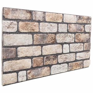 vidaXL Wandpaneele 10 pcs Hellbraun 100 x 50 cm EPS-Schaum