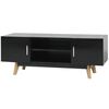 vidaXL TV-Schrank Hochglanz Schwarz 120x40x46 cm MDF
