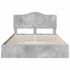 vidaXL Aufbewahrungsbett Beton Grau 150 x 200 cm Holzwerkstoff