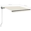 vidaXL Standmarkise Manuell Einziehbar 350x250 cm Creme