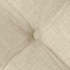 vidaXL Sitzkissen 2 pcs Creme 40 x 40 x 6 cm Stoff
