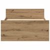 vidaXL Bettgestell ohne Matratze Artisan-Eiche 75x190 cm Holzwerkstoff