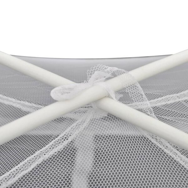 vidaXL Campingzelt 200&times;150&times;145 cm Fiberglas Wei&szlig;