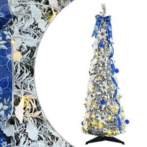 vidaXL K&uuml;nstlicher Weihnachtsbaum Wei&szlig; 120 cm PVC