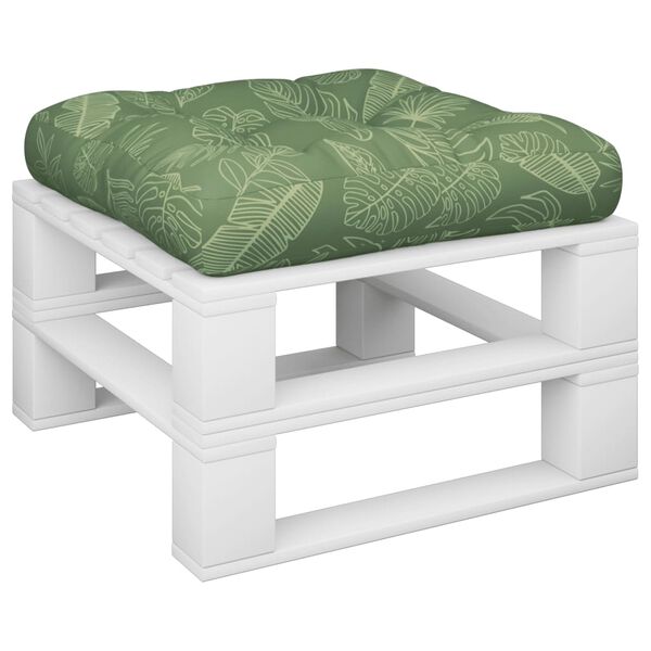 vidaXL Palettenkissen Blattmuster 58x58x10 cm Oxford-Gewebe