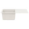 vidaXL Waschbecken Wei&szlig; 670 x 460 mm 80% Quarz und 20% Harz