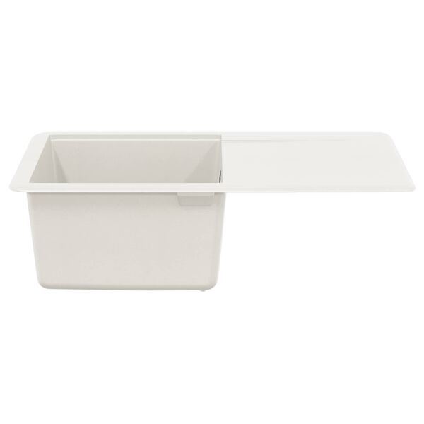 vidaXL Waschbecken Wei&szlig; 670 x 460 mm 80% Quarz und 20% Harz