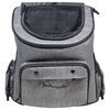 Jack and Vanilla Haustier-Rucksack Travel 40x25x36 cm Grau/Schwarz
