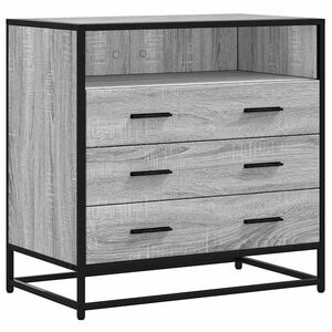 vidaXL Schubladenschrank Grau Sonoma 70x41x70 cm Holzwerkstoff