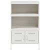 vidaXL Highboard Wei&szlig; 68x39x113 cm Stahl