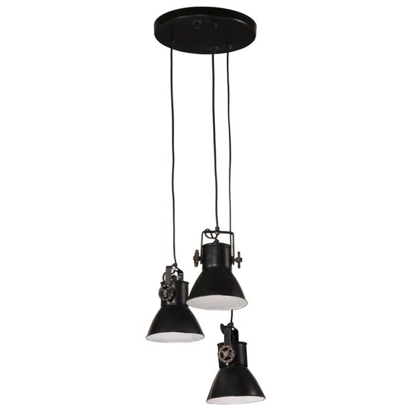 vidaXL H&auml;ngelampe 25 W Schwarz 30x30x100 cm E27
