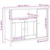 vidaXL Sideboard Altholz 100 x 35 x 75 cm