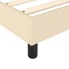 vidaXL Boxspringbett mit Matratze Creme 140x200 cm Stoff