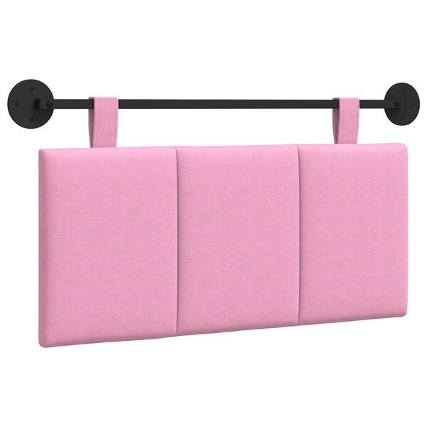 vidaXL H&auml;ngevorderseite Wandmontiert Rosa 90 x 55 x 5 cm Stoff