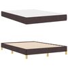 vidaXL Boxspringbett mit Matratze Dunkelbraun 140 x 200 cm Stoff