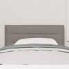 vidaXL LED Kopfteil mit LED-Lichtleisten Taupe 90 cm Polyester