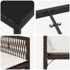 vidaXL Garten Essgruppe 9 pcs Braun Poly-Rattan