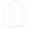 vidaXL Hochzeitsbogen 3 pcs Wei&szlig; Stahl