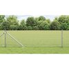 vidaXL Zaunpfosten Silber 100 x 0,6 m (16 x 16 mm Maschenweite) Stahl
