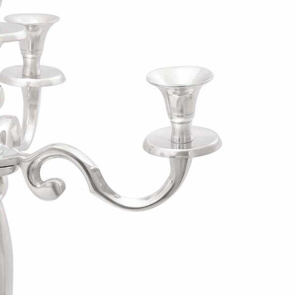 vidaXL Kerzenhalter Silber 39 x 39 x 60 cm Aluminium