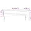 vidaXL LED Kopfteil Dunkelblau 163x16x78/88 cm Samt
